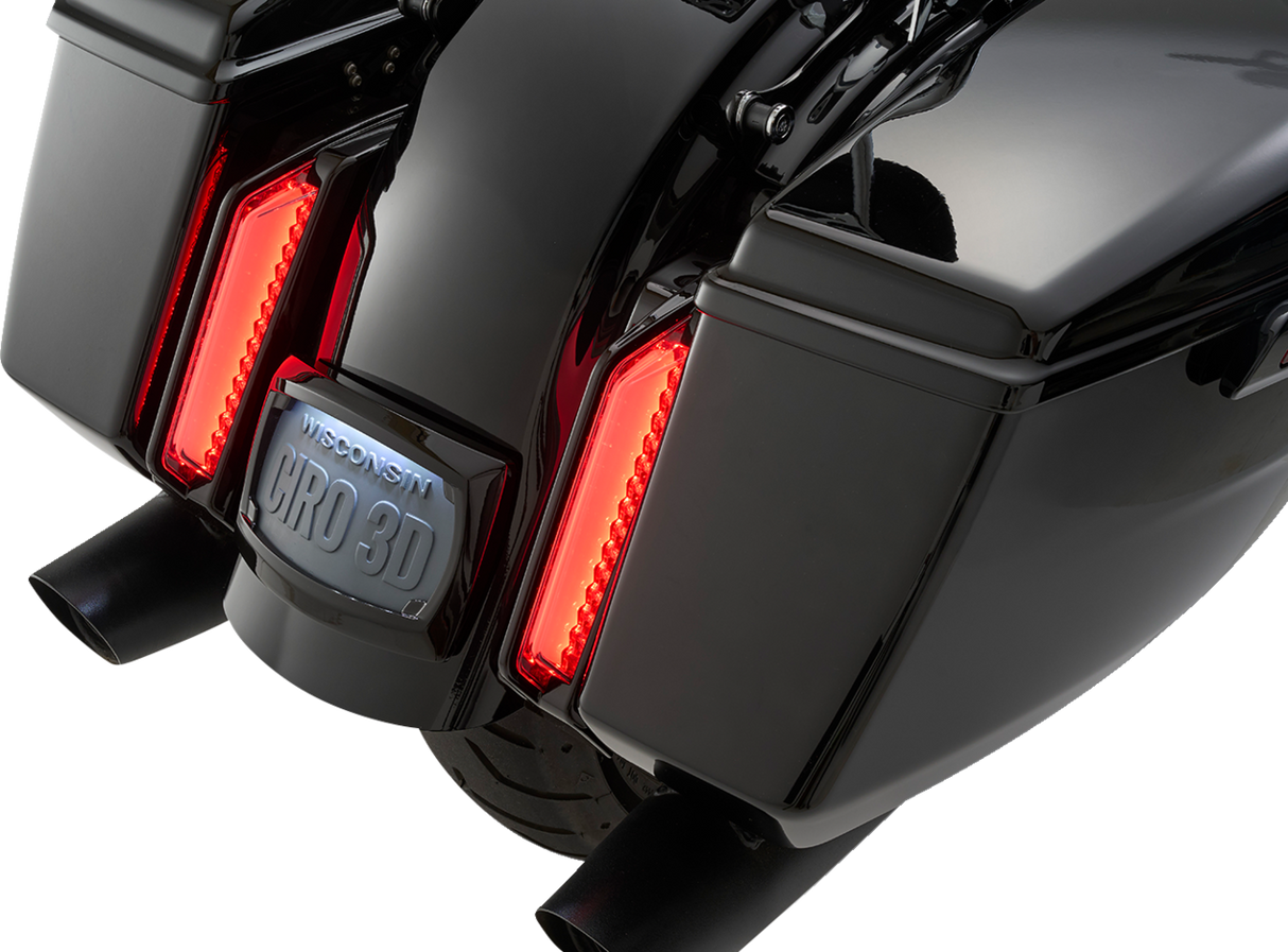CIRO Filler Panel Tail Lights - Smoke Lens - Black 42051