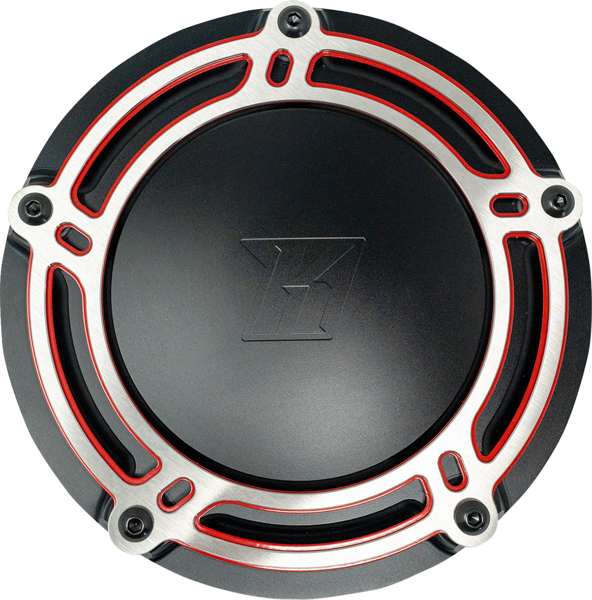 KODLIN USA Derby Cover - NXL Redline - Black/Red - M8 Touring K25409-RL