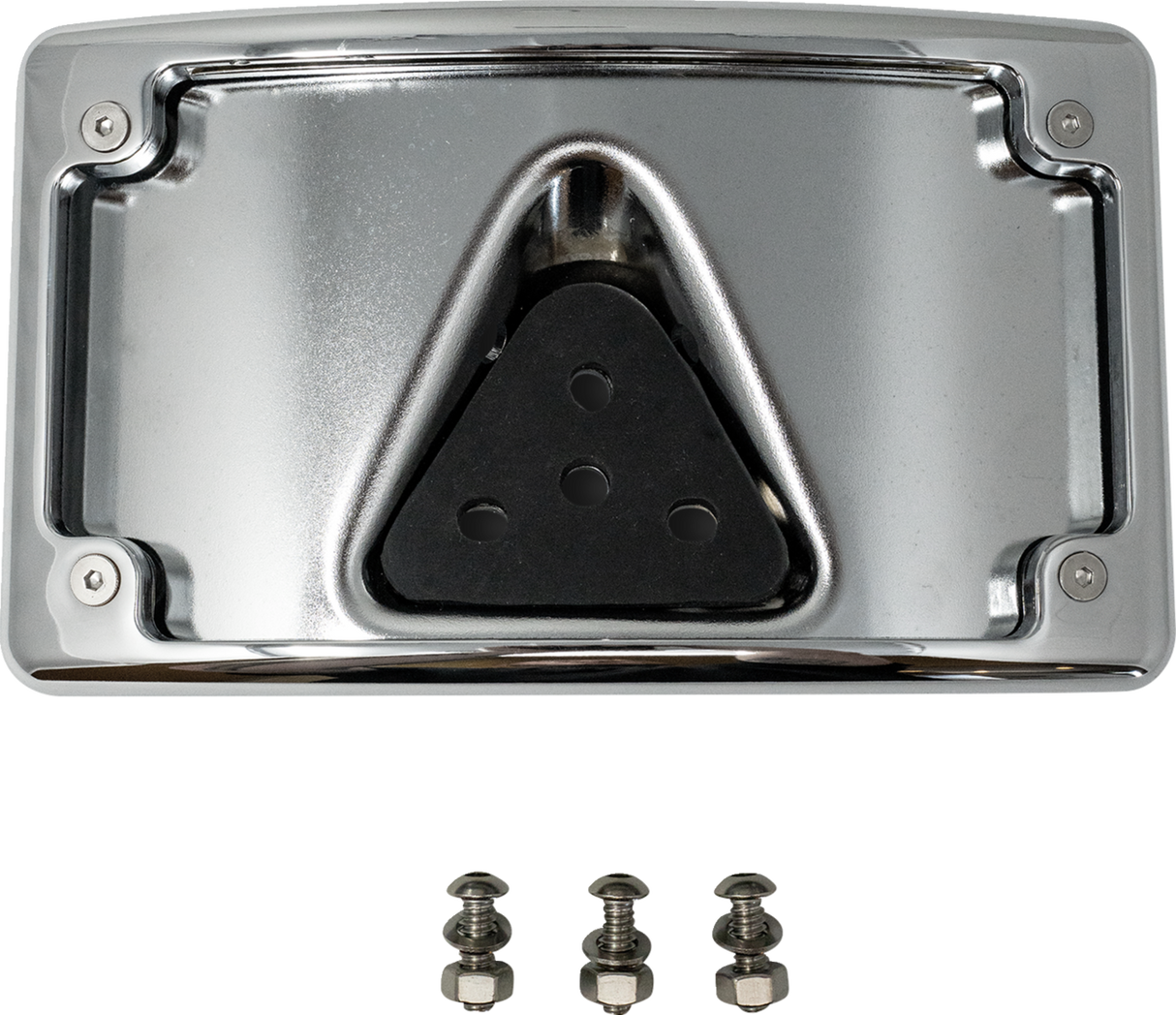 KODLIN USA 3-Hole License Plate Mount - Curved - Chrome KUS20353