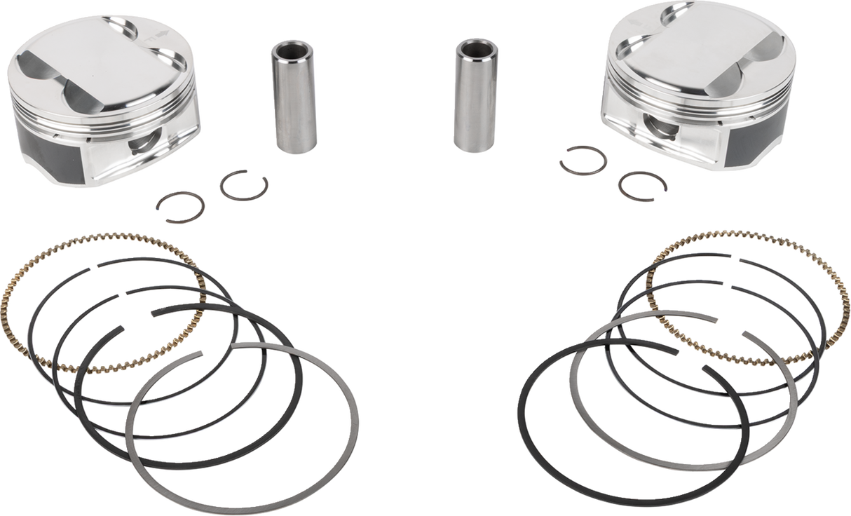 JE PISTONS Piston Kit - 4.080" Bore - 4.625" Stroke - 12.0:1 CR - 121" M8 400179