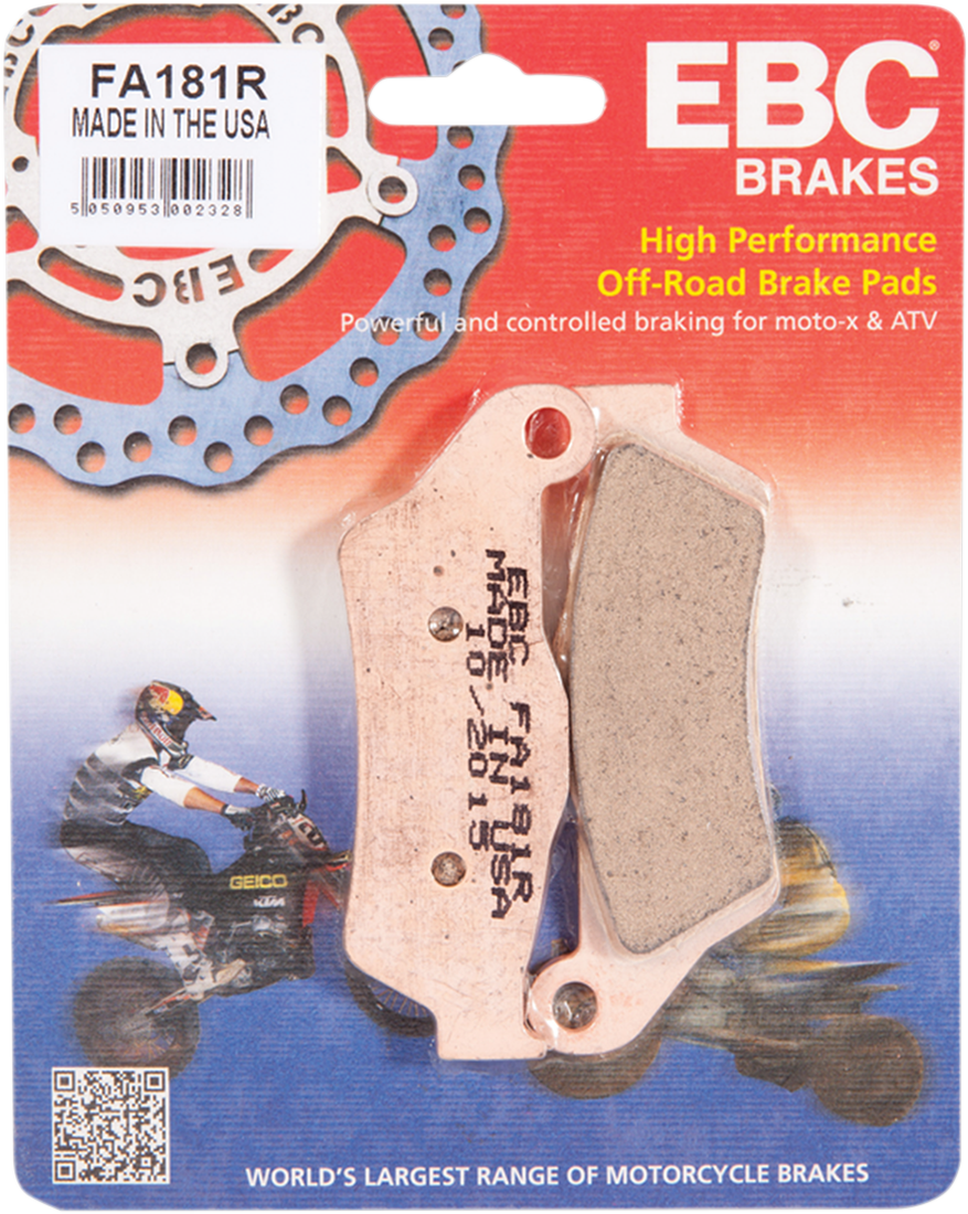 EBC FA-R Series Sintered Brake Pads - FA181R (KTM / Husqvarna / Sherco / Gas Gas / ATK / Husaberg 1993–2025)