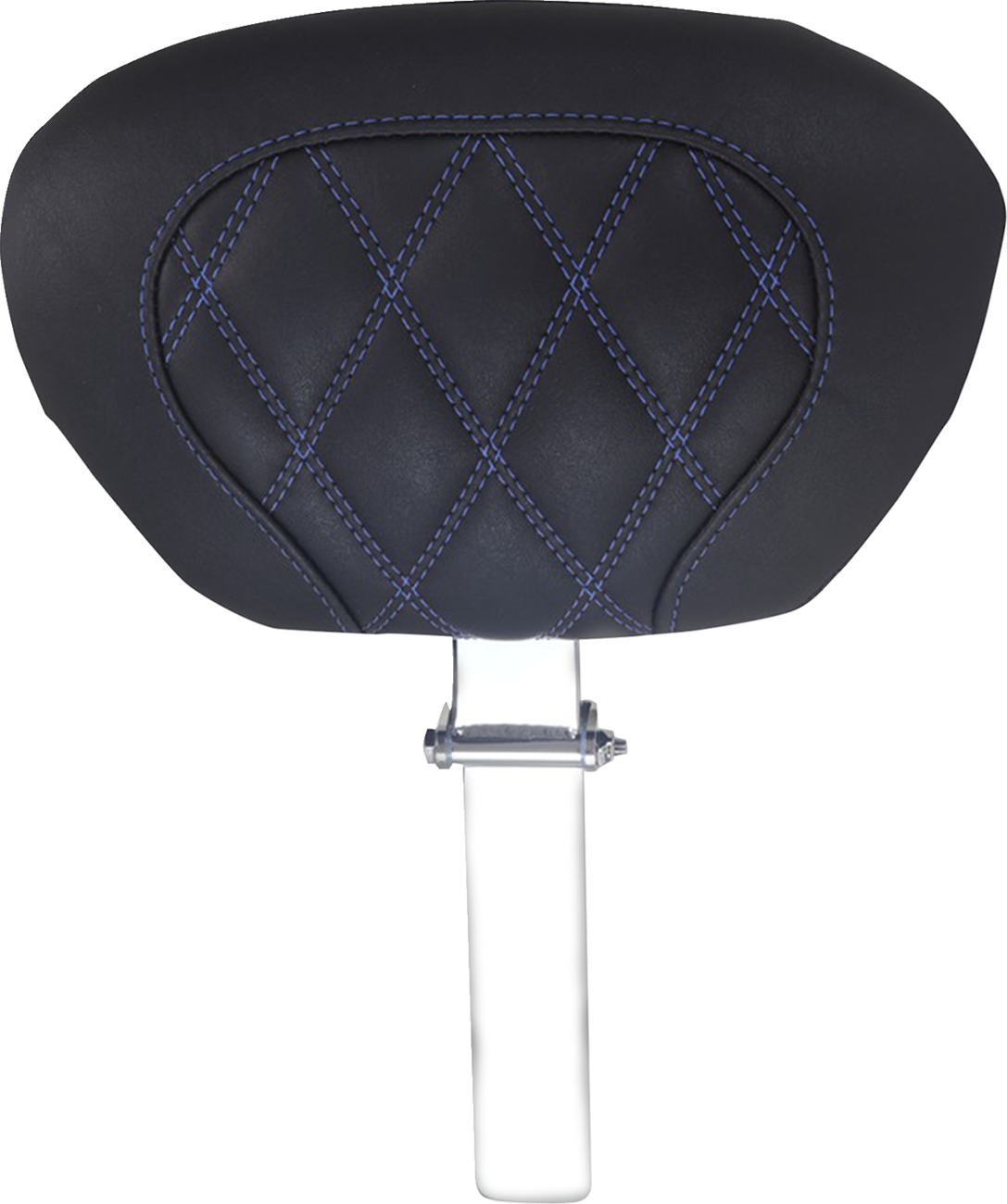 MUSTANG Driver Backrest - Double Diamond - Sky Blue Stitch - FLH/FLT '08-'25 89539SB