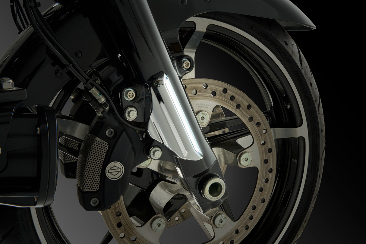 CIRO Fork Lights with Lightstrike Compatibility - Chrome - '24-'25 FLHX/FLHXU/FLTRX 42120