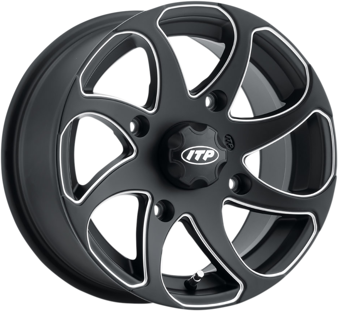 ITP Wheel - Twister? - Directional - Front/Rear | Right - Milled Black - 14x7 - 4/137 - 5+2 1422328727BR