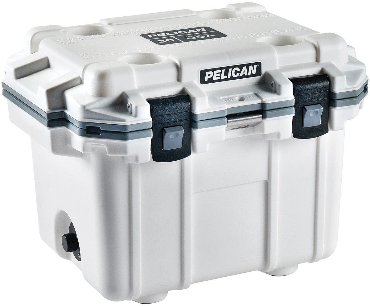 Pelican - 30 Qt Elite Cooler - White/Gray