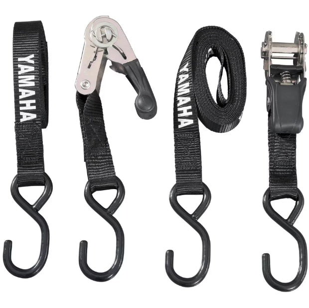 Yamaha 1" Ratchet Tiedowns Black