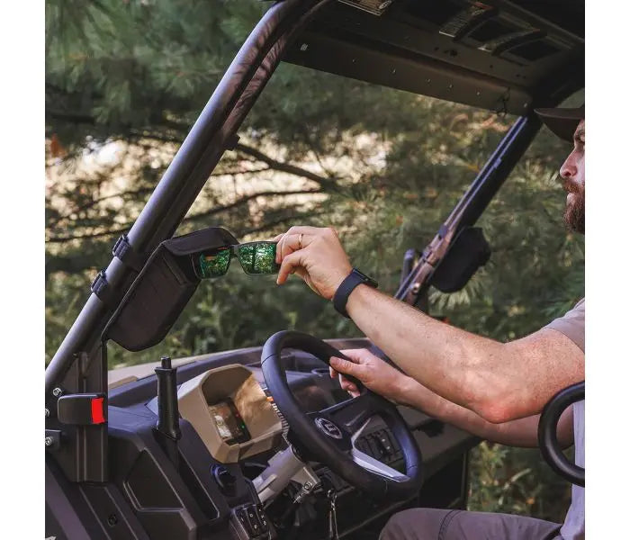 RAVEK UTV Universal Secure-Mount Sunglasses Holder - Black