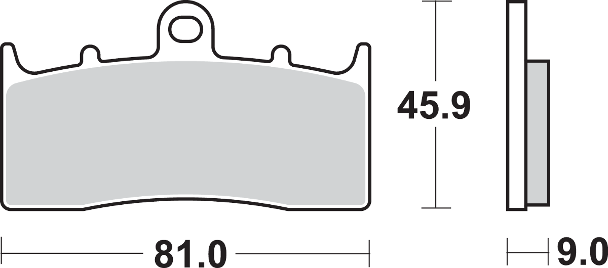 SBS HS Series Sintered Front Brake Pads - 778HS (BMW K1600GTL / K1600GT / K1200LT 2000–2024)