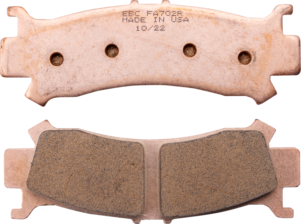 EBC FA-R Series Sintered Rear Left Brake Pads - FA702R (Honda Pioneer 1000-5 / Pioneer 1000 / Talon 1000R 2016–2023)
