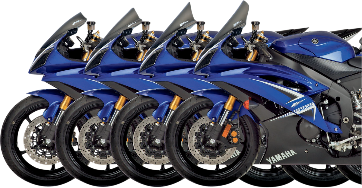 Zero Gravity 24-580-02 Corsa Windscreen - Smoke - '08-'16 YZF-R6 | Street