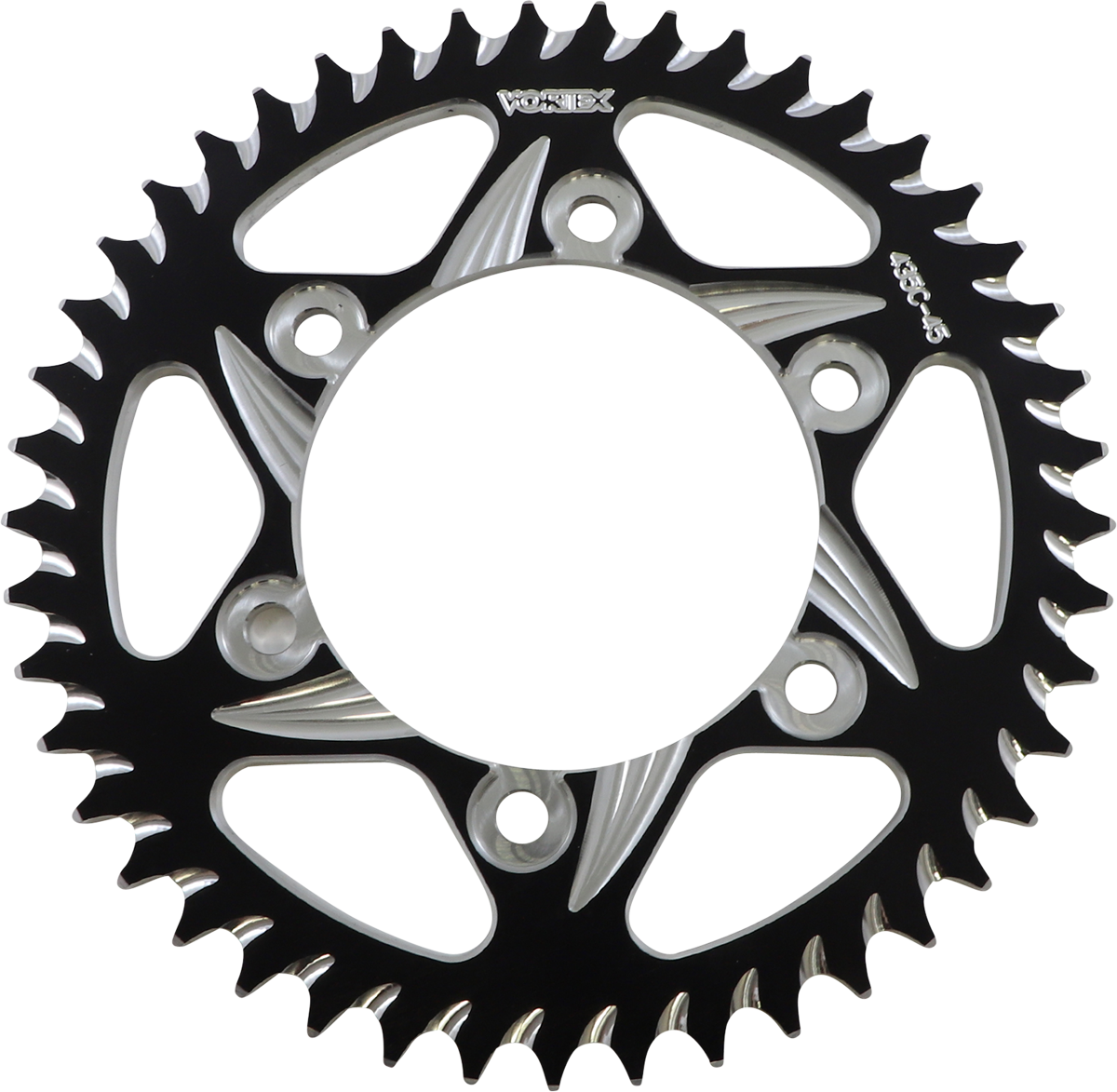 VORTEX 435CZK-45 CAT5 Sprocket - 45 Tooth - Black - KTM/Yamaha | Off-Road/Street