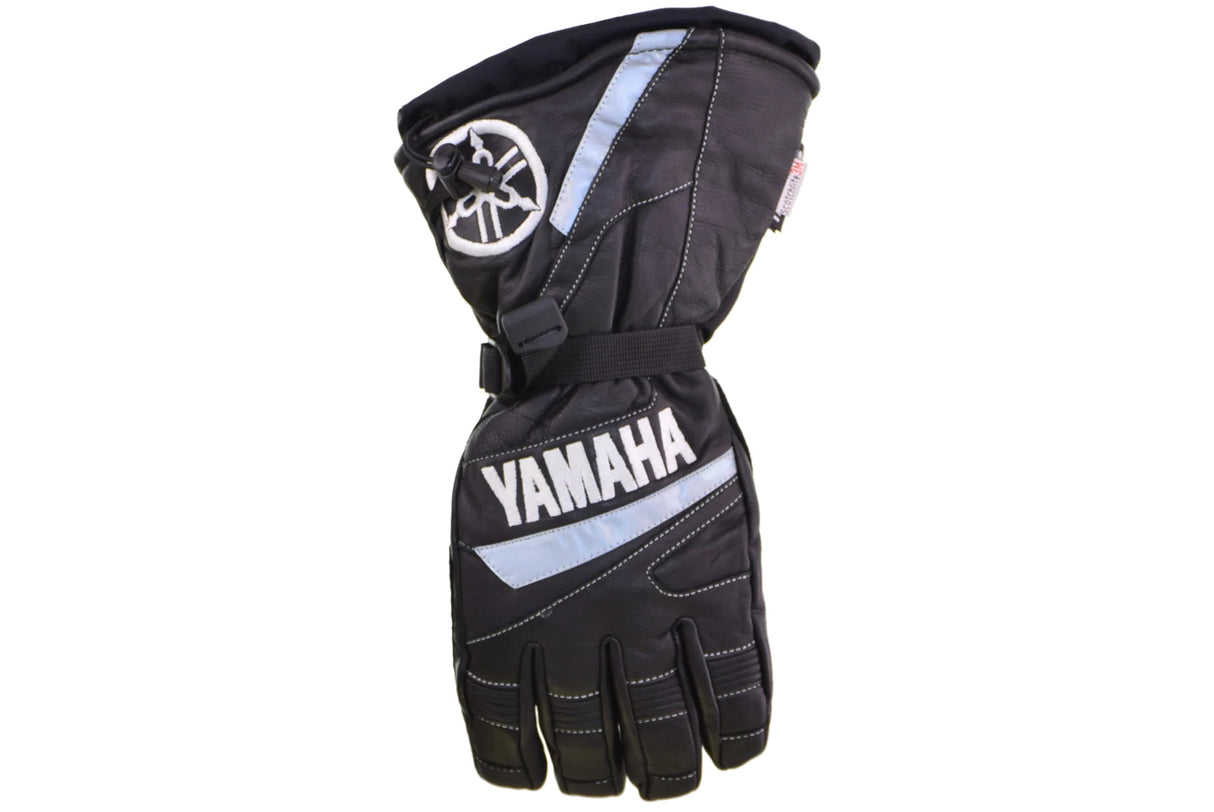 FXR - Yamaha - Leather Gauntlet Snowmobile Gloves Black (Md)