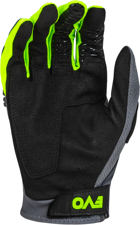 Evolution Dst Gloves Charcoal/Neon Green Sm - Cycle City Outdoors
