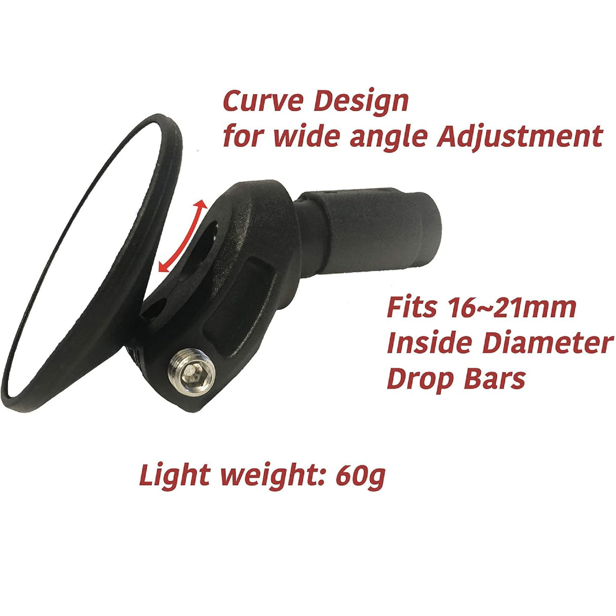 BiKASE Rocket Drop Down Handlebar Mirror
