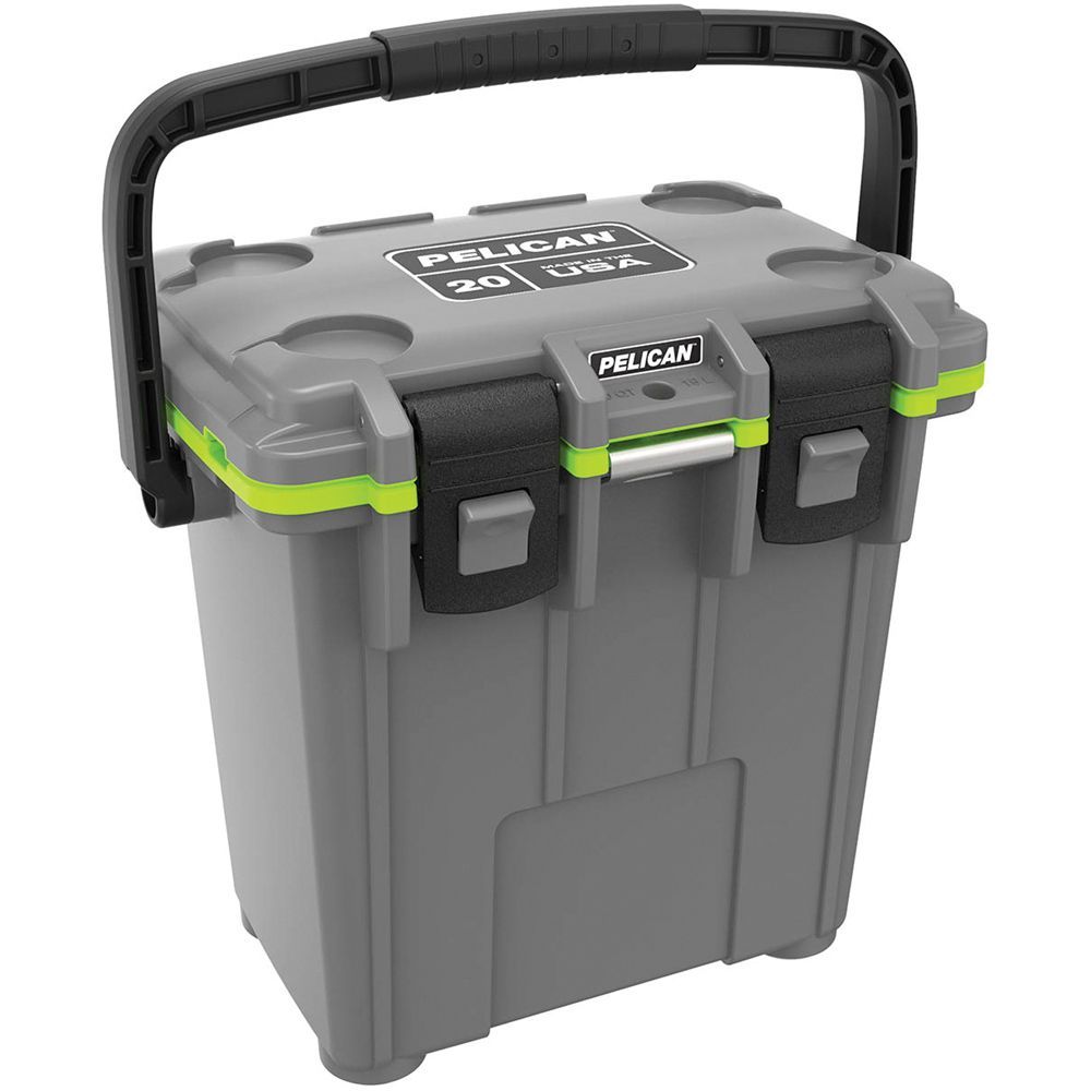 Pelican - 20 Qt Elite Cooler - Gray/Green