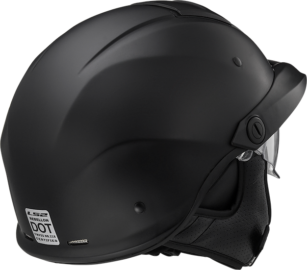 LS2 - Rebellion Half Helmet Helmet - Gloss Black