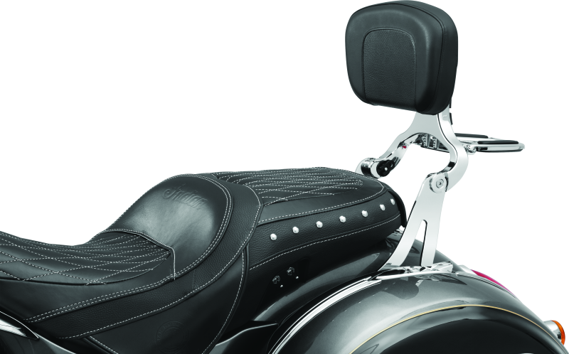 Kuryakyn Fixed Mounts Multi-Purpose Driver & Passenger Backrest 14-22 Indian Models Chrome - Cycle City Outdoors