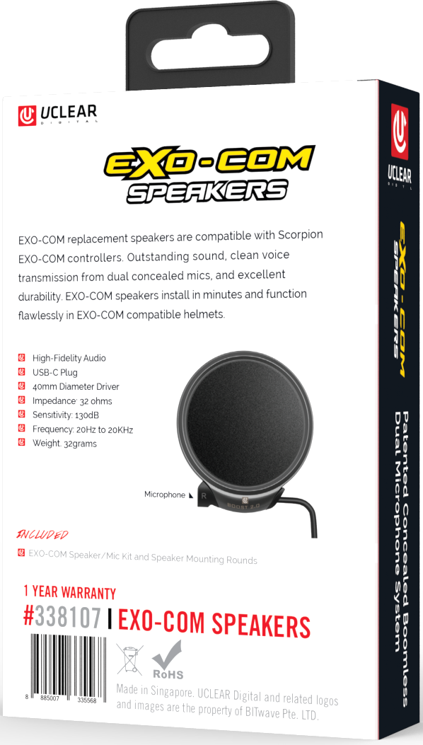 Exo Com Replacement Speaker/Mic Kit