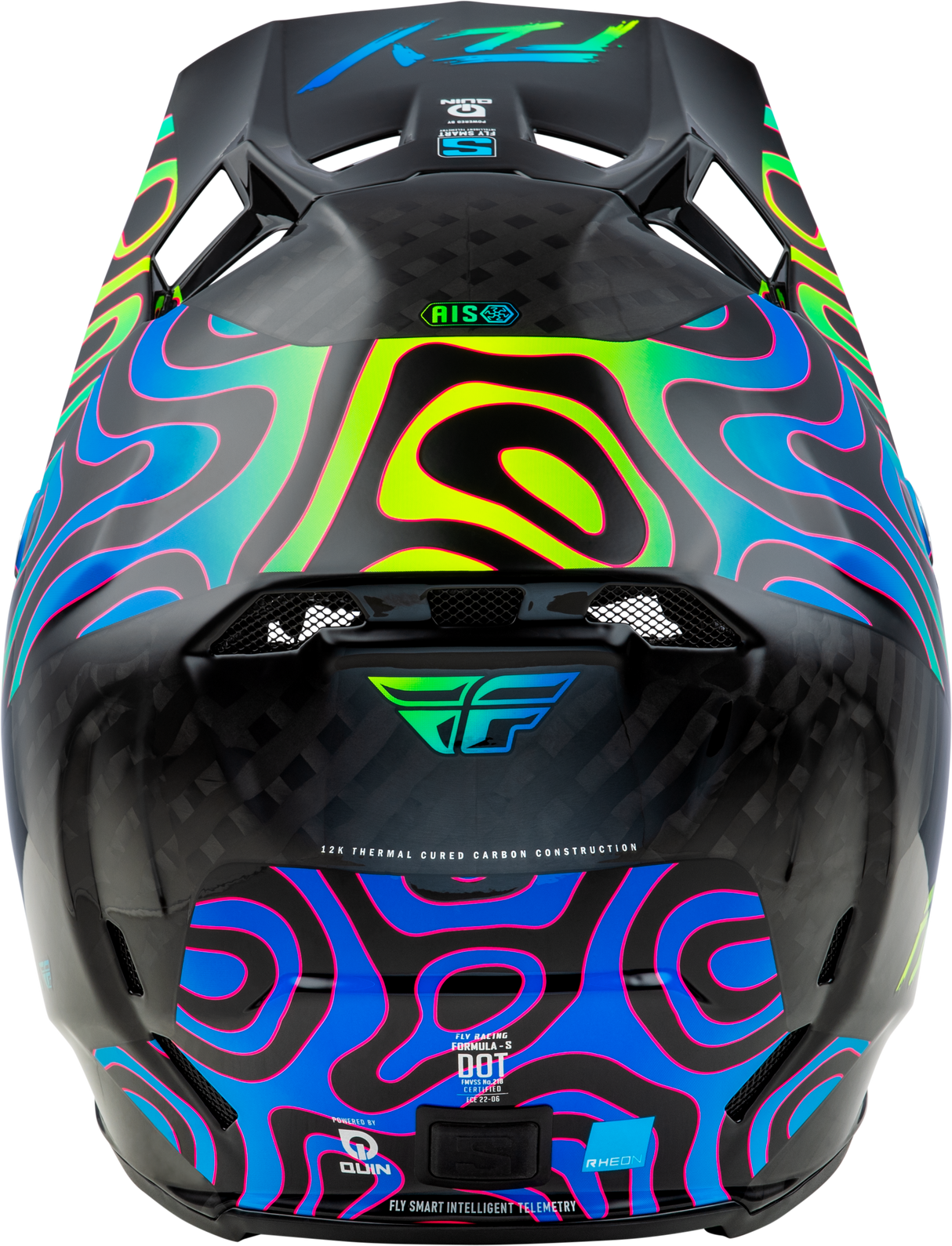 Formula S Carbon Zen Helmet Black Carbon/Blue/Yellow Xs - Cycle City Outdoors