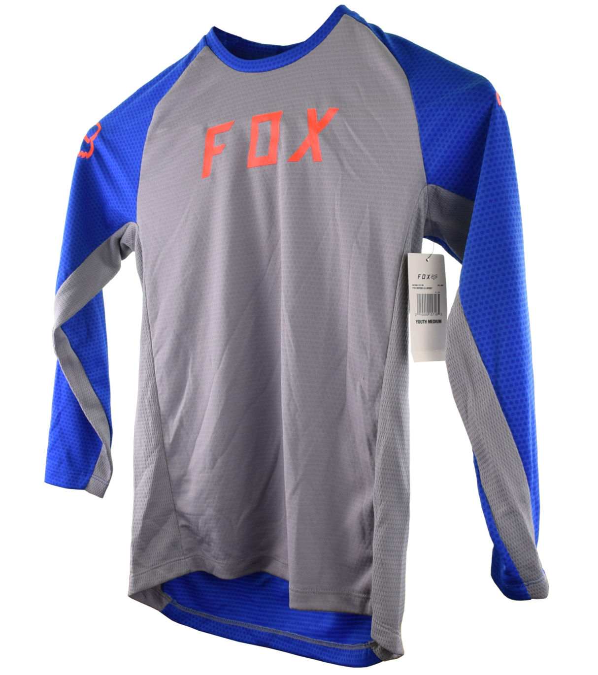 Fox Racing - Youth Defend Ls Jersey - Steel Grey - YM