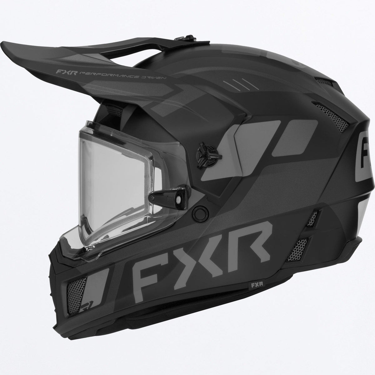 FXR Clutch-X Helmet w/ Electric Shield | Black Ops | Sizes XS–3XL