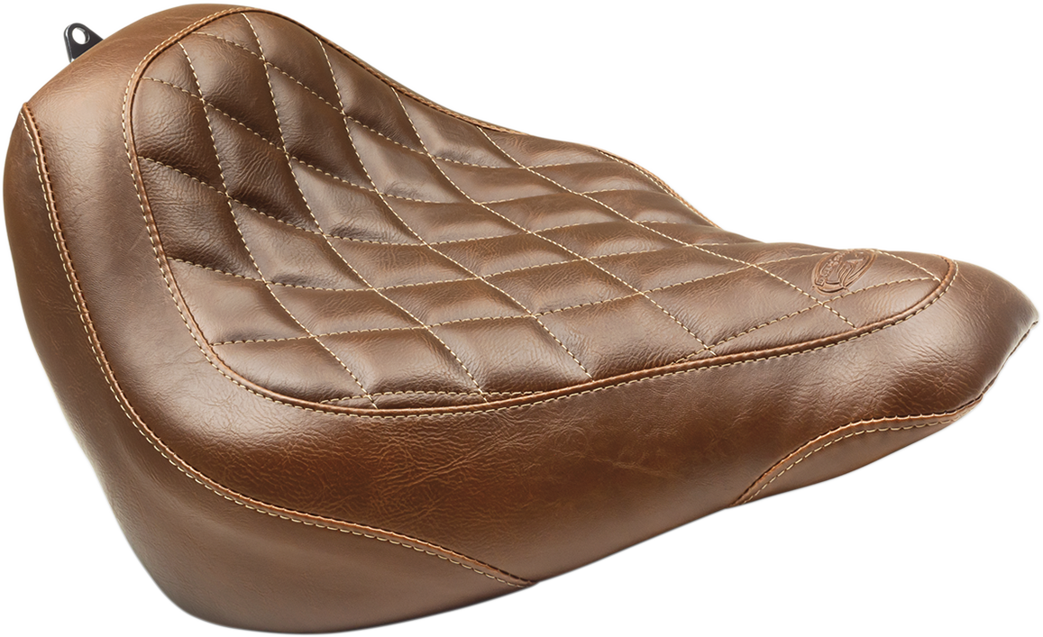 MUSTANG Seat - Wide Tripper* Solo - without Backrest - Diamond - Brown 83053