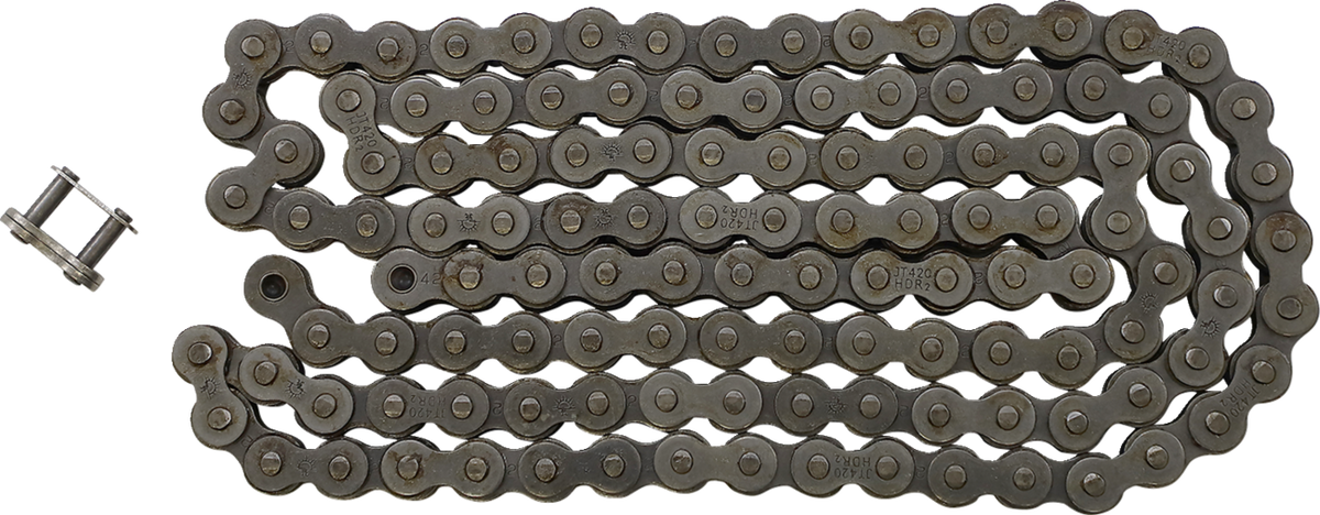 JT CHAINS JTC420HDR122SL 420 HDR - Heavy Duty Drive Chain - Steel - 122 Links | Adventure/ATV/UTV