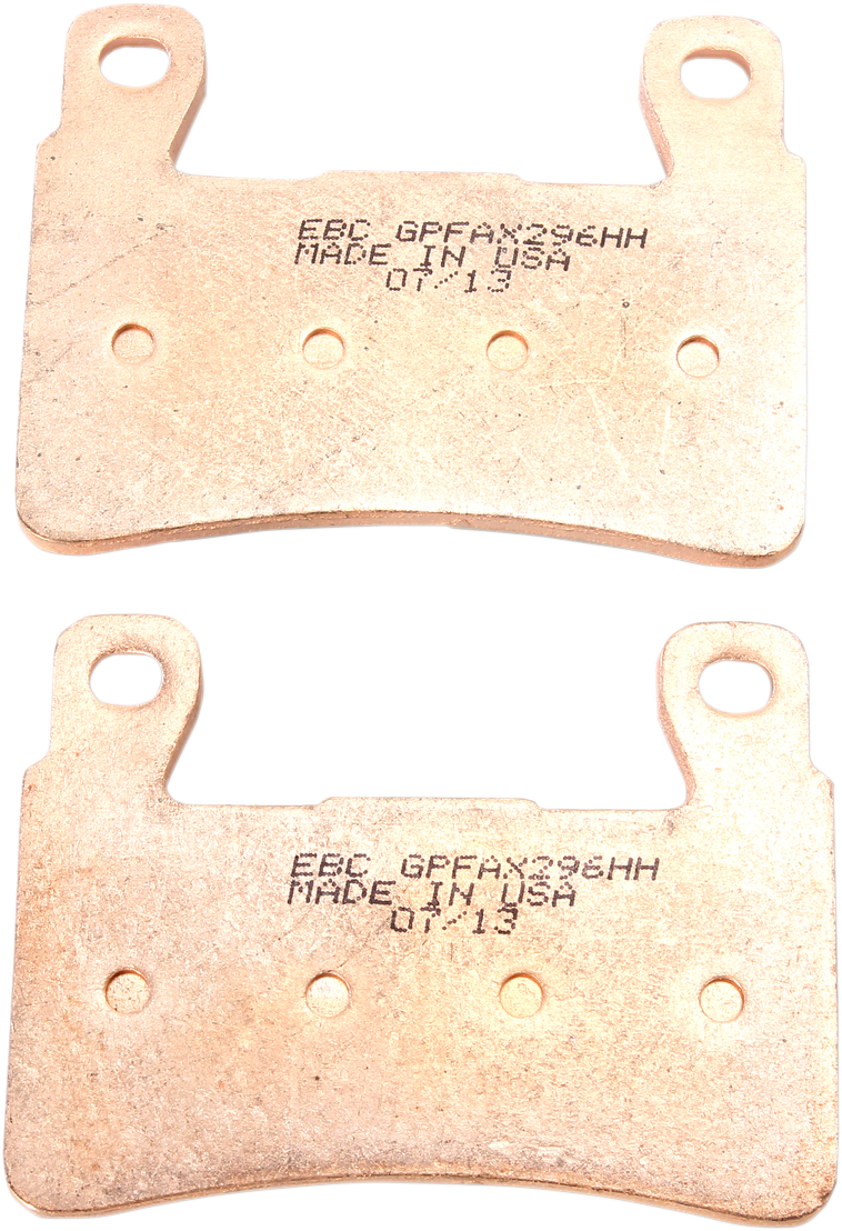 EBC GPFAX-HH Series Sintered Front Brake Pads - GPFAX296HH (Honda CB1000R / Kawasaki ZX 636R Ninja 1999–2019)