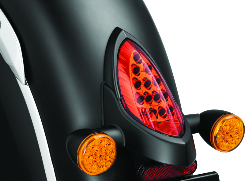 Kuryakyn Tail Light Top Trim Satin Black - Cycle City Outdoors