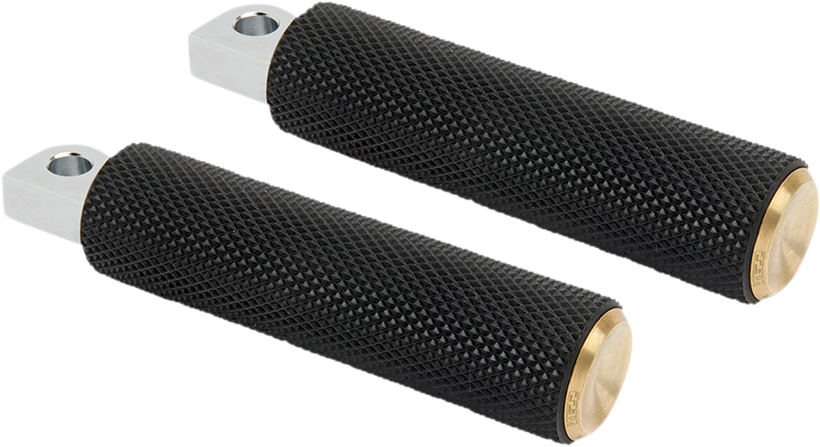 ARLEN NESS Passenger Knurled Footpegs - Brass - FL/FX '18-'23 07-945