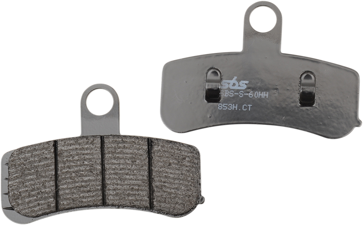 SBS Organic Base Front Brake Pads - 853H.CT (Harley-Davidson FXDB Street Bob / FXDF Fat Bob / FXDWG Dyna Wide Glide 2008–2017)