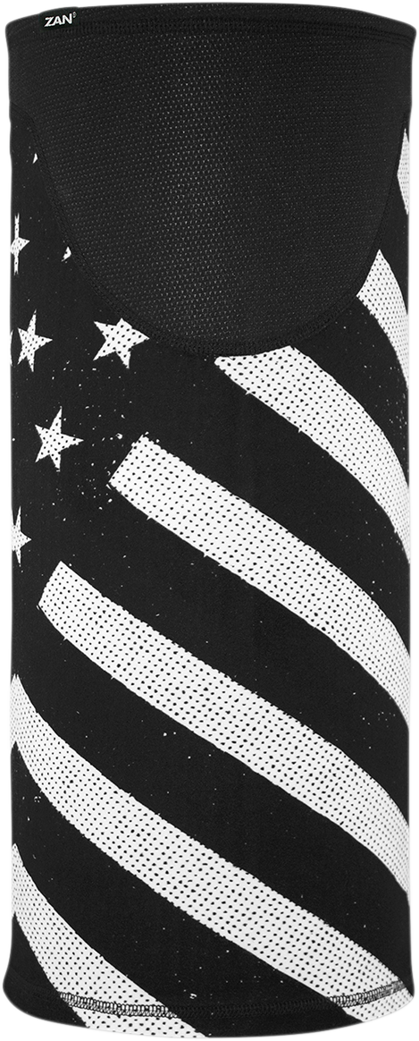 ZAN HEADGEAR Motley Tube? SportFlex? Windproof Tube - Black/White Flag TW091