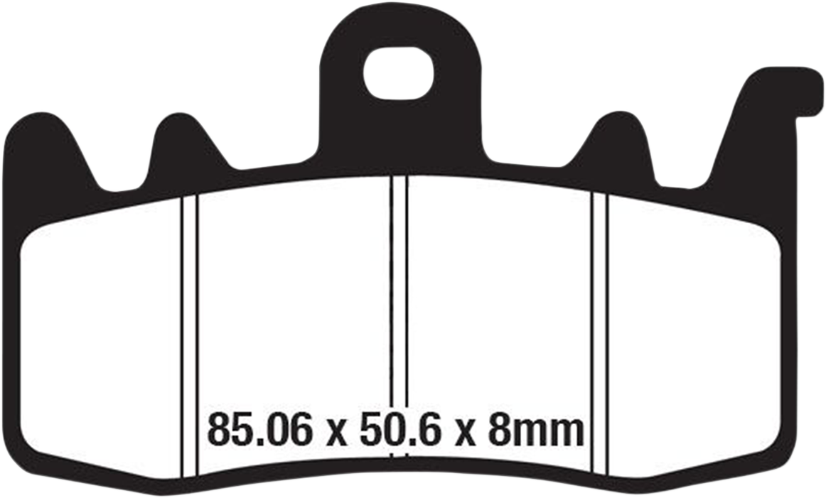 EBC GPFAX-HH Series Sintered Front Brake Pads - GPFAX630HH (Ducati / Can-Am / MV Agusta / BMW / Aprilia 2013–2022)