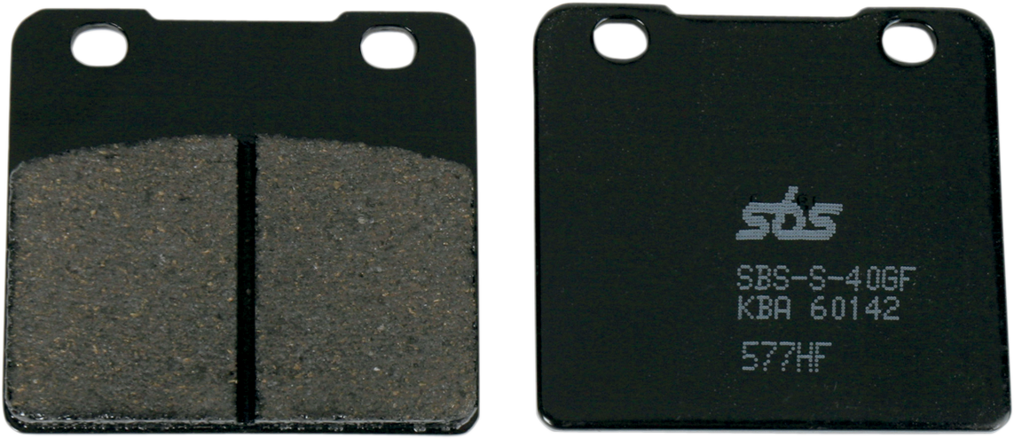 SBS HF Series Organic Base Brake Pads - 577HF (Suzuki Intruder 750 G / Moto Guzzi 1100 California EV 1984–2008)