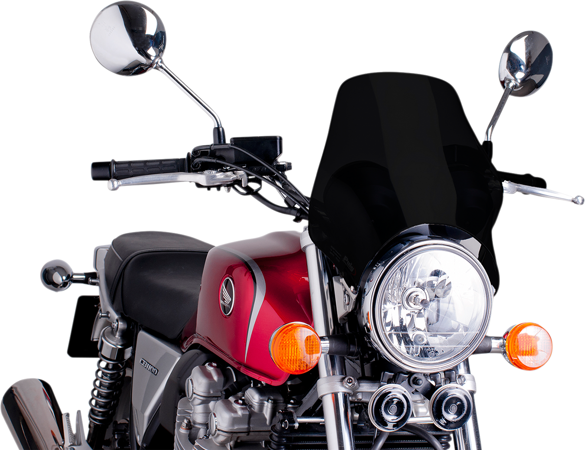 Puig Hi-Tech Parts 0869N Naked Windshield - Black | Street