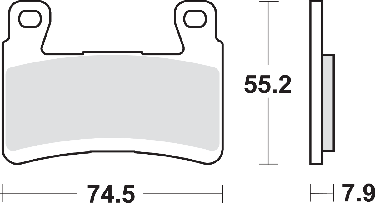 SBS HS Series Sintered Front Brake Pads - 894HS (Kawasaki Ninja ZX-6R / ZX 636R Ninja / Ninja 650 2013–2024)