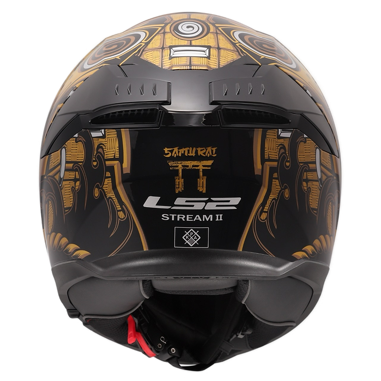 LS2 - Stream II Full Face Helmet - Samurai Gloss Black Gold