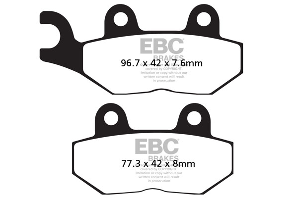 EBC FA-HH Series Sintered Brake Pads - FA214HH (Triumph Bonneville T120 / Trident / Trident T150 750 1992–2024)