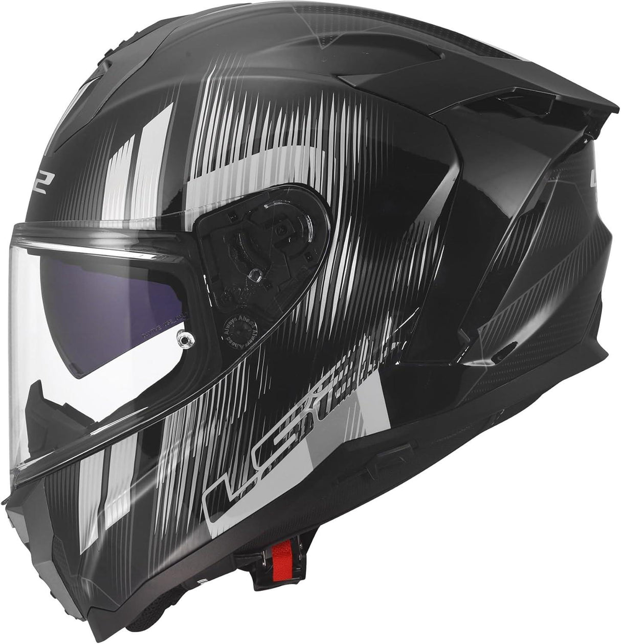 LS2 Challenger II Nitro Gloss Black Gray Black
