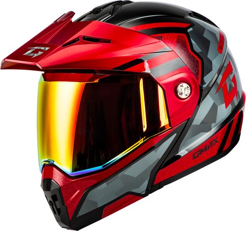 GMAX MD-74 Striker Modular Adventure Helmet | Clear & Mirrored Shields