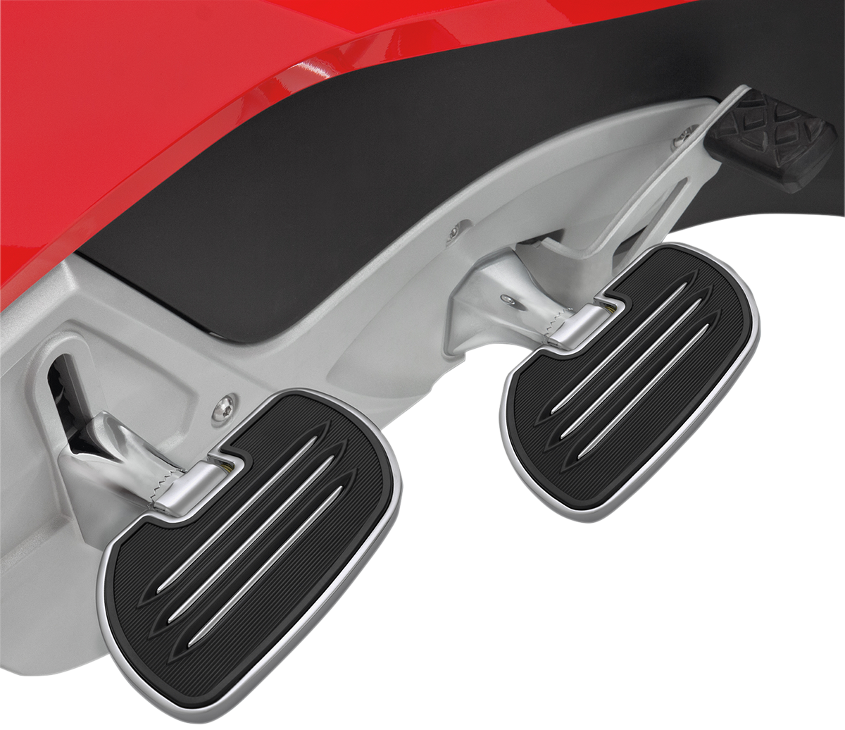SHOW CHROME Passenger Floorboards - Black - Spyder RT 41-185