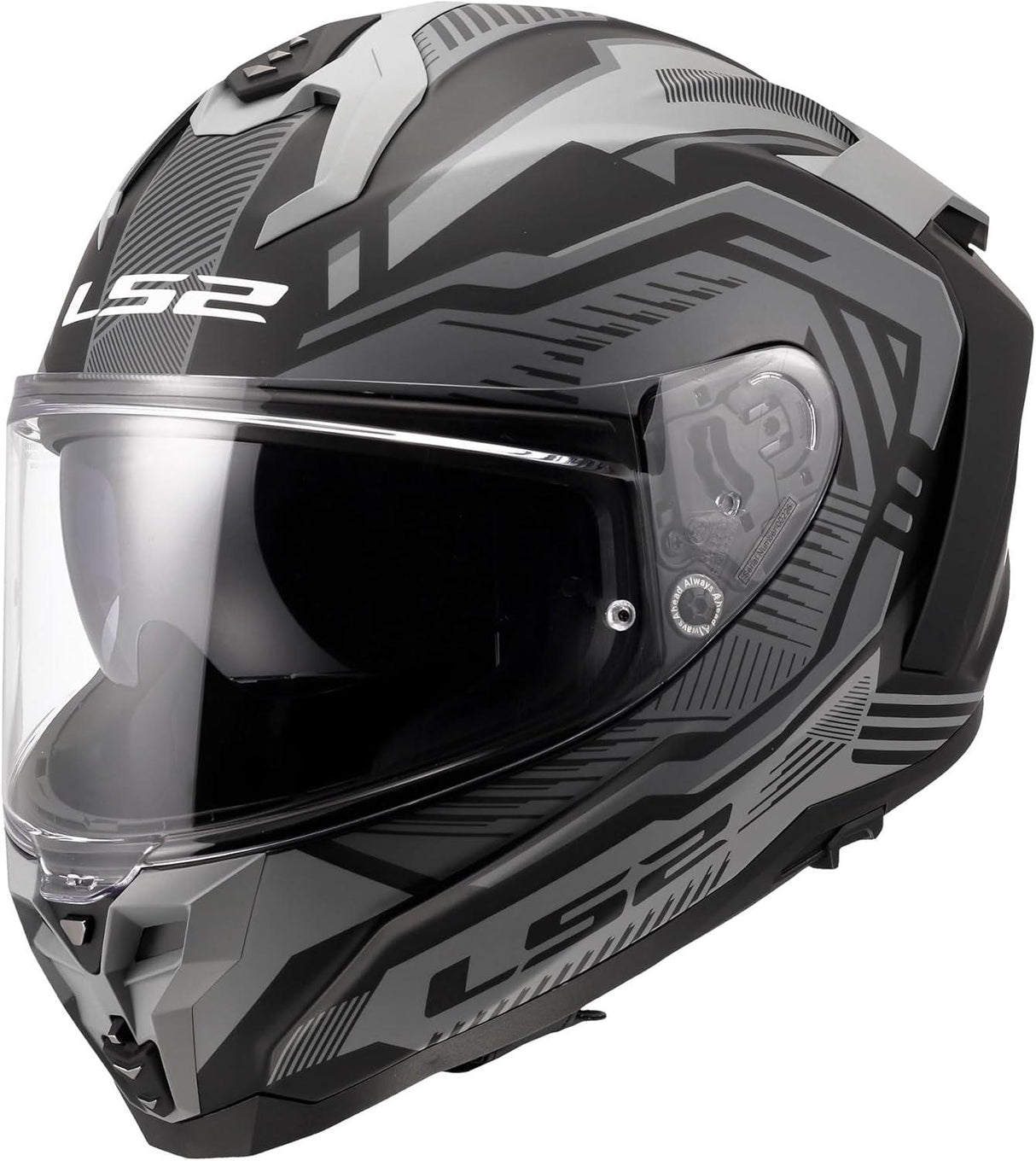 LS2 Challenger II Dravix Matte Gray Black