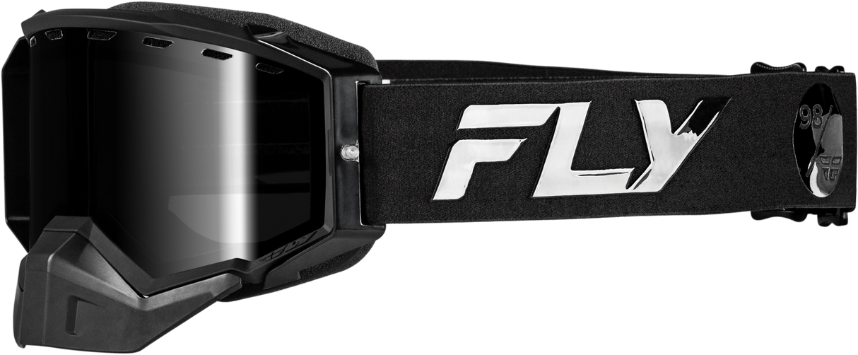 Zone Elite Snw Goggle Blk/Blk W/Blk Mir/Plrzd Smoke Lens