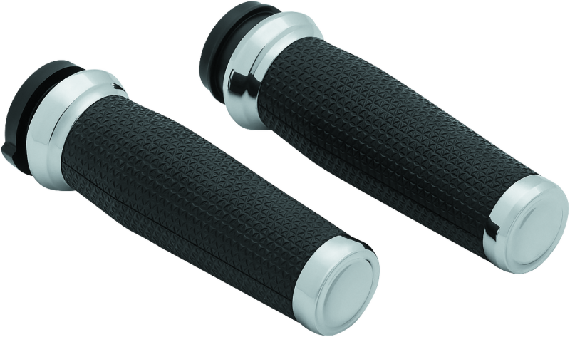 Kuryakyn Thresher Grips Throttle-By-Wire Chrome - Cycle City Outdoors
