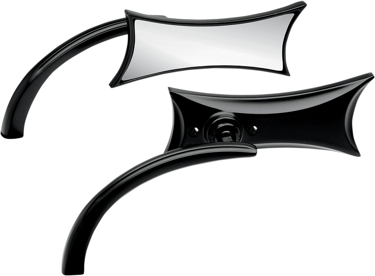 ARLEN NESS Mirror - Micro - Four-Point - Side View - Rectangle - Black - Left 13-418