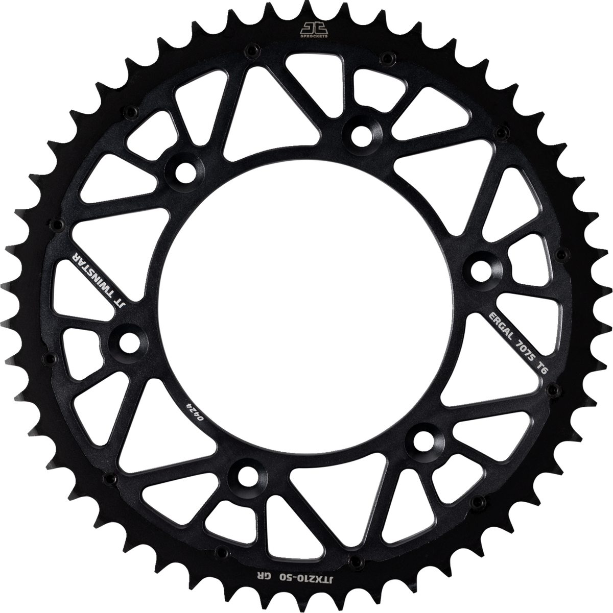JT SPROCKETS JTX210.50GR Rear Sprocket - Twinstar - 50 Tooth - Graphite - Beta/Honda | Off-Road/Street