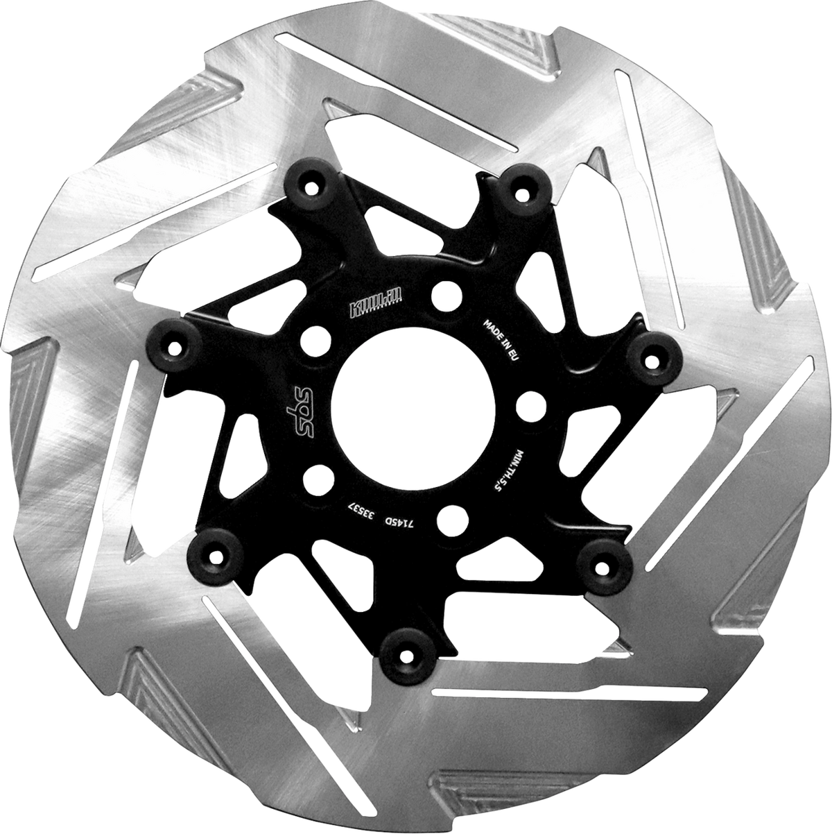 SBS Brake Rotor Designed by Kodlin, Rear - 7145D (Harley-Davidson FXDB Street Bob / FXDF Fat Bob / FLD Switchback 2004–2025)