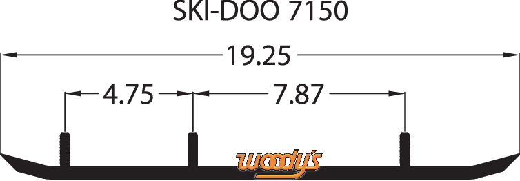 WOODY'S Wear Bar - Trail Blazer IV* Flat-Top? - 6" - 60? TSD4-7150