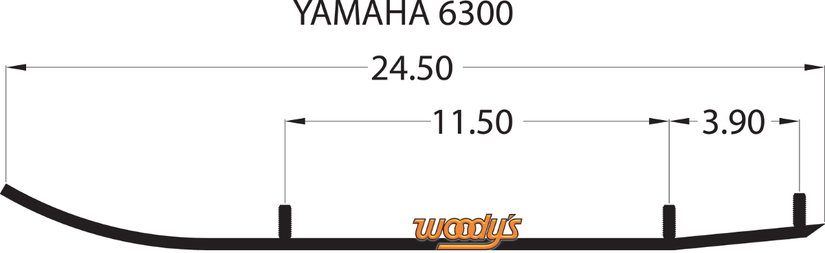 WOODY'S Wear Bar - Trail Blazer IV* Flat-Top? - 6" - 60? TYV4-6300