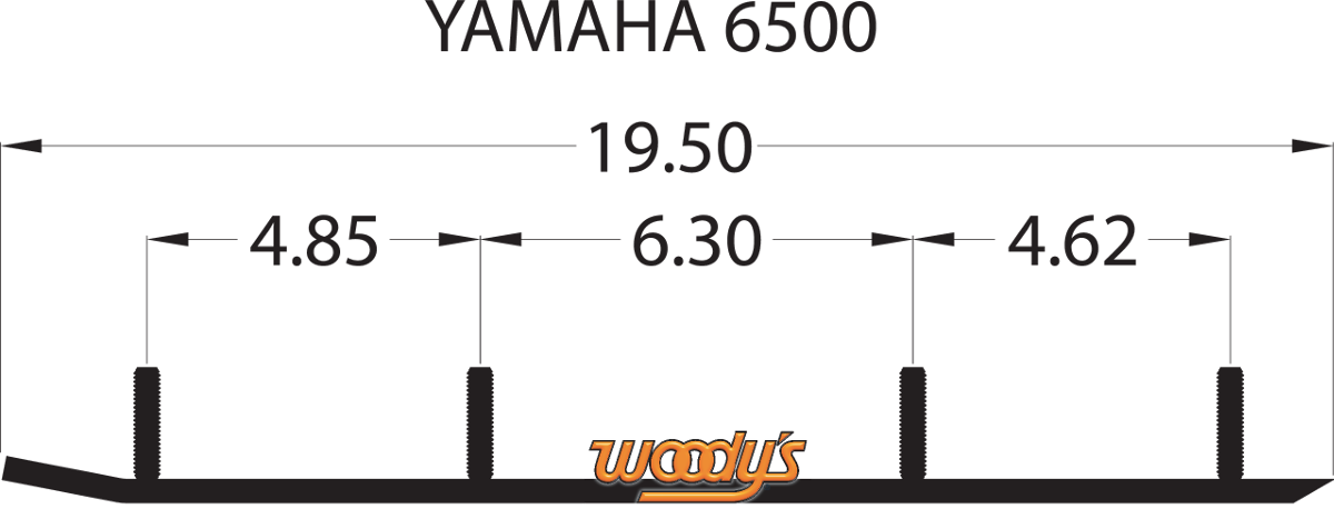 WOODY'S Wear Bar - Trail Blazer IV* Flat-Top? - 6" - 60? TYV4-6500